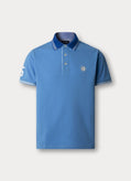 FAÇONNABLE REGULAR FIT SHORT SLEEVE BRANDED BADGE POLO