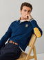 FAÇONNABLE REGULAR FIT LONG SLEEVE MOUNTAIN RUGBY POLO