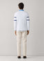 FAÇONNABLE REGULAR FIT LONG SLEEVE STRIPED FRONT POLO