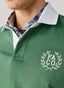 FAÇONNABLE REGULAR FIT LONG SLEEVE CREST RUGBY POLO