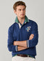 FAÇONNABLE REGULAR FIT LONG SLEEVE 5 PATCH RUGBY POLO