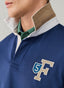 FAÇONNABLE REGULAR FIT LONG SLEEVE 5 PATCH RUGBY POLO