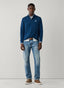 FAÇONNABLE REGULAR FIT LONG SLEEVE LOGO PIMA POLO