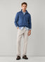 FAÇONNABLE DEBOSSED BRANDING QUARTER ZIP SWEATSHIRT