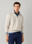 FAÇONNABLE DEBOSSED BRANDING QUARTER ZIP SWEATSHIRT