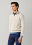 FAÇONNABLE DEBOSSED BRANDING QUARTER ZIP SWEATSHIRT