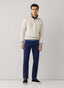 FAÇONNABLE DEBOSSED BRANDING QUARTER ZIP SWEATSHIRT