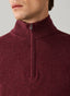 FAÇONNABLE COTTON SILK HALF ZIP SWEATER