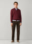 FAÇONNABLE COTTON SILK HALF ZIP SWEATER