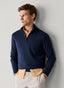 FAÇONNABLE COTTON SILK HALF ZIP SWEATER