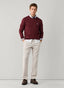 FAÇONNABLE COTTON SILK LOGO CREW-NECK SWEATER
