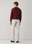FAÇONNABLE COTTON SILK LOGO CREW-NECK SWEATER