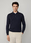 REGULAR FIT MERINO KNITTED LONG SLEEVE POLO