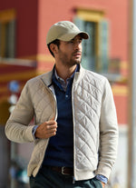 FAÇONNABLE INTERLOCK FULL ZIP HYBRID JACKET