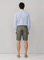 FAÇONNABLE COTTON LINEN DRAWCORD BERMUDA SHORTS