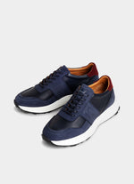 FAÇONNABLE NUBUCK LEATHER RUNNER SNEAKER