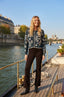 DERHY ELIANE EMBROIDERED KNIT VEST