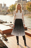 DERHY IGGY PLEATED MID-LENGTH KNIT SKIRT