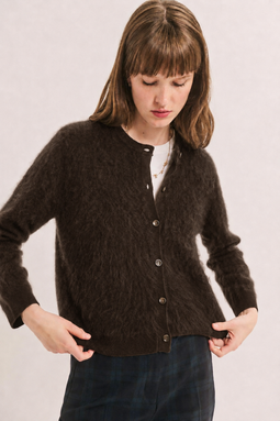 PABLO BRUSHED WOOL CARDIGAN - RUE