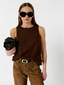 GERARD DAREL SLEEVELESS SATIN TOP - CALLISTA
