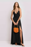 KOCCA FULL LENGTH SATIN LIKE DRESS - DRESS ADEMAR