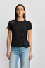 KOCCA CHIC LACE AND COTTON T-SHIRT - T-SHIRT FERMINA