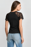 KOCCA CHIC LACE AND COTTON T-SHIRT - T-SHIRT FERMINA