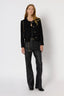 COLLARLESS JACKET IN PLAIN TWEED WITH LUREX - NESSA