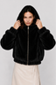 KOCCA FAUX FUR JACKET WITH A HOOD, A ZIP AND ELASTICATED CUFFS - KATHARINA FAUX FUR JACKET