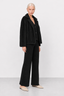 KOCCA FAUX FUR JACKET WITH A LAPEL COLLAR AND ROUND BUTTONS - HAROM FAUX FUR JACKET