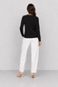 KOCCA WOMEN'S JUMPER WITH A LACE V-NECK AND LONG SLEEVES - GERG JERSEY