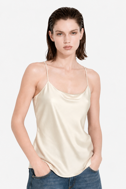 KOCCA WOMEN'S VISCOSE TOP WITH THIN ADJUSTABLE STRAPS - DIMAS TOP