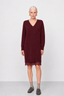 KOCCA KNITTED DRESS WITH LONG SLEEVES AND A LACE-TRIMMED HEM - PAPAMON KNIT DRESS
