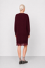 KOCCA KNITTED DRESS WITH LONG SLEEVES AND A LACE-TRIMMED HEM - PAPAMON KNIT DRESS