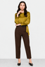 KOCCA TAILORED TROUSERS WITH A CROPPED STRAIGHT LEG AND POCKETS - AGOT TROUSERS