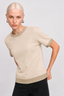 KOCCA VISCOSE TOP WITH A CREW NECK AND METALLIC DETAILS - OANNA SWEATER