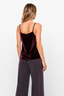 KOCCA SLEEVELESS VISCOSE TOP WITH A DEEP V-NECK AND THIN STRAPS - FLAVIO TOP