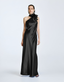 ACCESS FASHION ONE-SHOULDER DRESS WITH FLORAL DETAIL