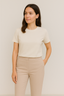 WIDE-LEG PANTS WITH ELASTICATED WAIST - LUCE