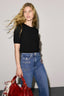 GERARD DAREL SHORT SLEEVE FINE WOOL SWEATER - REINE