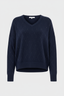 V-NECK WOOL SWEATER WITH RHINESTONES - EDWIGE
