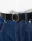 BELT WITH A ROUND BUCKLE