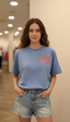 KOCCA PALE COTTON T-SHIRT WITH TEXT - T-SHIRT IOVINE