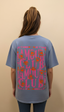 KOCCA PALE COTTON T-SHIRT WITH TEXT - T-SHIRT IOVINE