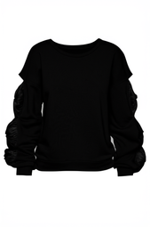 BLOUSE WITH BOWS ON THE SLEEVES
