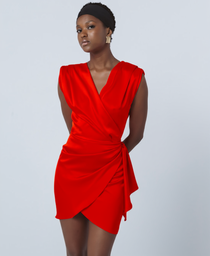 MINI WRAP DRESS