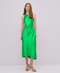 SATIN SLEEVELESS DRESS