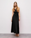 SATIN DRESS WITH A WRAP TOP