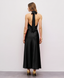 SATIN DRESS WITH A WRAP TOP