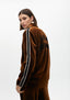 VELVET BLAZER WITH SLEEVE DETAIL